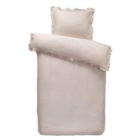 Royal dekbedovertrek Cato effen - roze - 140x200/220 cm - Leen Bakker - thumbnail