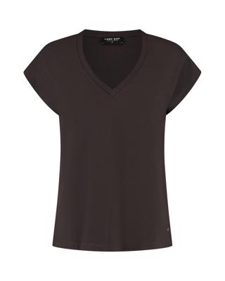 Lady Day Cady L24.575.3240 T-shirt Korte Mouw Dark Brown