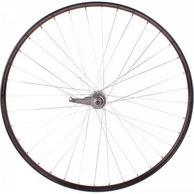 Hi-point Achterwiel 28x1 1/2 zwart, kt remnaaf, spaak 13, westwood profiel aluminium velg.