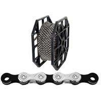 KMC x12 rol ketting - 50m - zilver/zwart - thumbnail