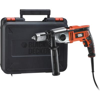 BLACK+DECKER KR911K 910W Klopboormachine in koffer | Koffer | Zijhandgreep | Dieptestop - KR911K-QS BLACK+DECKER KR911K 910W Klopboormachine in koffer | Koffer | Zijhandgreep | Dieptestop - KR911K-QS