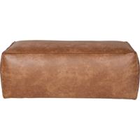 WOOOD Poef 'Rodeo' Cognac - thumbnail