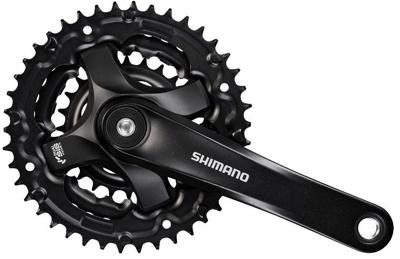 Shimano Crankstel 6/7/8 speed tourney fc-ty501 met 170mm crankarm 48 x 38 x 28t - zwart