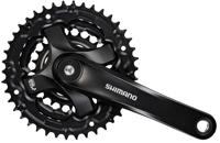 Shimano crankstel 6/7/8 speed tourney fc-ty501 met 170mm crankarm 48 x 38 x 28t zwart - thumbnail