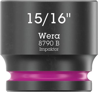 Wera 8790 B Impaktor-dop met 3/8"-aandrijving, 15/16" x 32 mm - 05005525001 Wera 8790 B Impaktor-dop met 3/8"-aandrijving, 15/16" x 32 mm - 05005525001