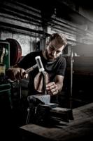 Halder Kunststofhamer | lengte 300 mm hoofd-d. 20 mm | hickory terugslagvrij | hard nylon wit | 1 stuk - 3366.020 3366.020 - thumbnail