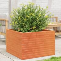 VidaXL Plantenbak 70x70x46 cm massief grenenhout wasbruin - thumbnail