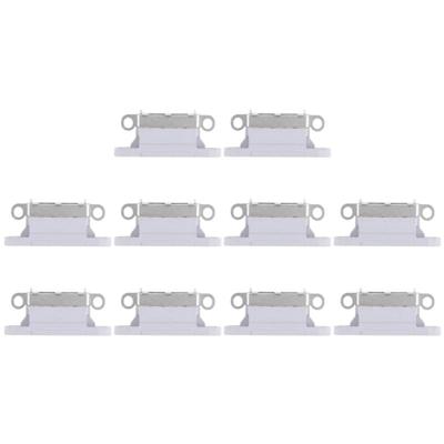 10 STKS Oplaadpoort aansluiting voor iPhone X (grijs)