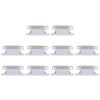 10 STKS Oplaadpoort aansluiting voor iPhone X (grijs) - thumbnail