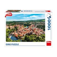 DinoToys Dino puzzel - drone beeld český krumlov - 1000 stukjes - thumbnail