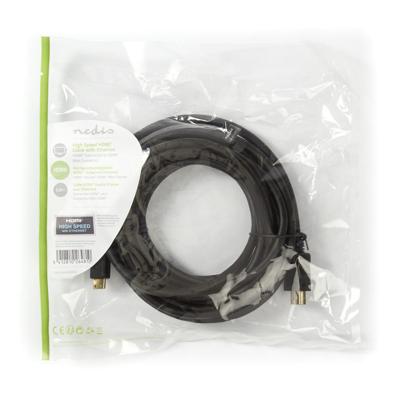High Speed HDMI-kabel met Ethernet | HDMI-connector - HDMI-mini-connector | 5,0 m | Zwart High Speed HDMI-kabel met Ethernet | HDMI-connector - HDMI-mini-connector | 5,0 m | Zwart