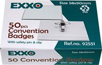 Badge met combiklem, ft 58 x 90 mm, doos van 50 stuks - thumbnail