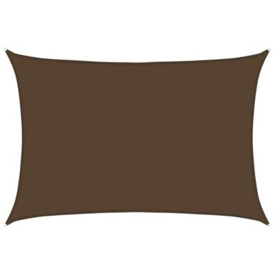 VidaXL Zonnezeil 160 g/m² 5x6 m hdpe bruin