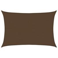 VidaXL Zonnezeil 160 g/m² 5x6 m hdpe bruin - thumbnail