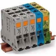 WAGO 285-159 3-faseklem 20 mm Spanveer Grijs, Blauw, Groen, Geel 1 stuk(s) - thumbnail