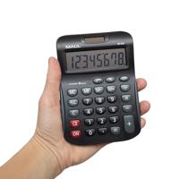 Maul MJ 550 Bureaurekenmachine Zwart Aantal displayposities: 8 werkt op batterijen, werkt op zonne-energie (b x h) 155 mm x 11 mm - thumbnail