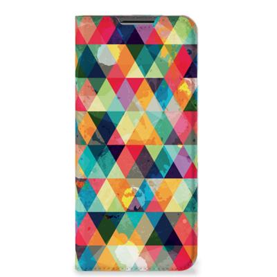 OPPO A54 5G | A74 5G | A93 5G | Hoesje met Magneet | Geruit