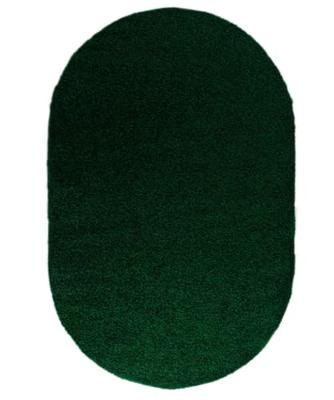 Tapeso Ovaal hoogpolig vloerkleed shaggy Trend effen - jade - 120x180