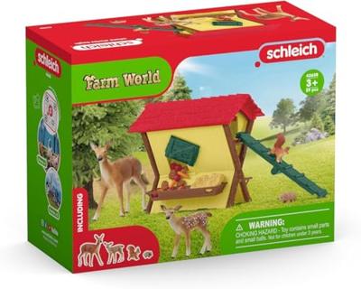 Schleich farm world de bosdieren voeren 42658 - thumbnail