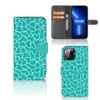 iPhone 13 Pro Max Hoesje Cracks Blue - thumbnail