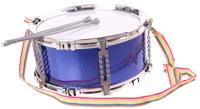 Johntoy drum met sticks blauw 30 cm - thumbnail
