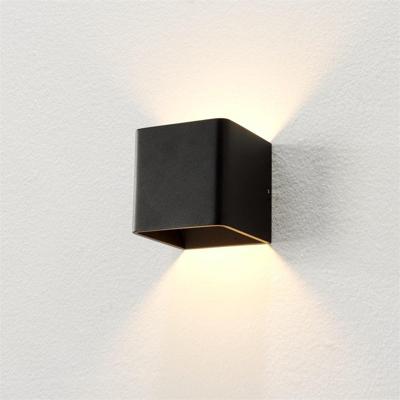 Artdelight Wandlamp Fulda 10x10 cm zwart
