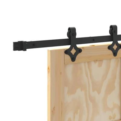 Schuifdeur met Hardware Set 'ORKDAL'Massief Hout van Grenen