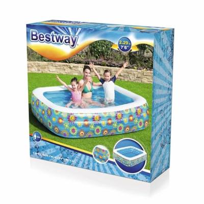 Bestway Kinderzwembad opblaasbaar 229x152x56 cm blauw Bestway Kinderzwembad opblaasbaar 229x152x56 cm blauw