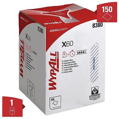 Kimberly-Clark Poetsdoek | L420xB245ca. mm | blauw | 1 laags, geperforeerd, met reliëf | doos | 1 stuk - 8380 - 8380 - thumbnail