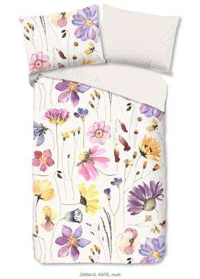 Good Morning Dekbedovertrek "bloemen" - Multi - (240x200/220 cm) - Katoen