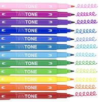 Tombow • twintone dual-tip brushpen turquoise blue - thumbnail