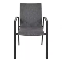 Fardau Negro Stapelstoel aluminium antraciete tuinstoel - thumbnail