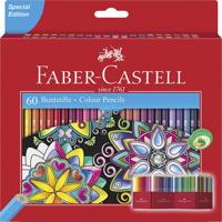Faber Castell FC-111260 Kleurpotlood Faber-Castell Castle Zeskantig Karton Etui 60 Stuks - thumbnail