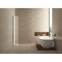 Comfort zijwand draaibaar met muurprofiel 300 x 2000 x 10 mm nano helder glas/chroom - thumbnail