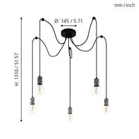 Eglo 5-lichts hanglampCoulsdon - 43314 - thumbnail