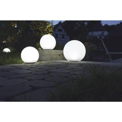 Heitronic 35421 Boule Decoratieve lamp op zonne-energie Bol LED LED vast ingebouwd 0.2 W Wit