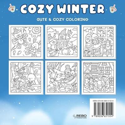 Cute & cozy coloring Cozy winter