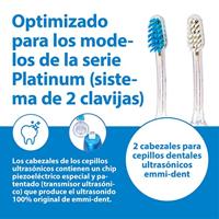 EmmiDent K2 Kids Opzetborstel voor elektrische tandenborstel 2 stuk(s) Wit - thumbnail