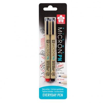 Sakura blisterkaart pigma micron pn zwart, rood, 2 stuks Sakura blisterkaart pigma micron pn zwart, rood, 2 stuks