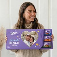 Mega Milka reep met naam en foto bedrukken - 12 repen - thumbnail