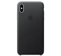 Apple Leather Case iPhone XS Max zwart - thumbnail