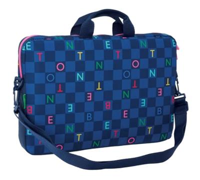 Laptoptas Benetton Damero Marineblauw 40 x 27 x 4 cm