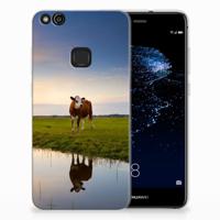 Huawei P10 Lite | TPU Hoesje | Koe - thumbnail