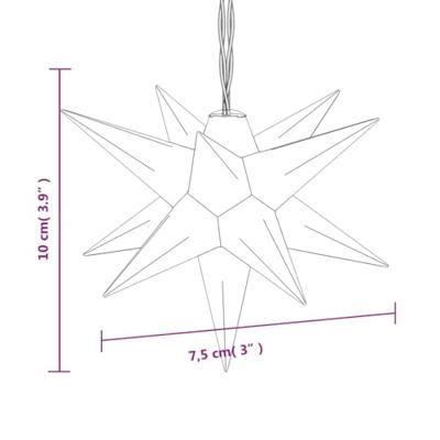VidaXL Kerstlamp 10 led&apos;s 10 cm wit - thumbnail