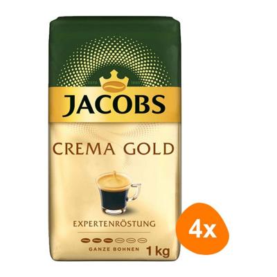 Jacobs - Expertenröstung Crema Gold Bonen - 4x 1kg