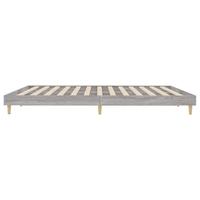 Bedframe bewerkt hout grijs sonoma eikenkleurig 200x200 cm - thumbnail