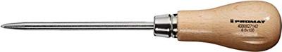 Promat/Tecwerk Priem | met ronde punt | houten heft | totale lengte 190 mm - 4000827142
