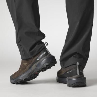 Salomon X ULTRA 360 LEATHER GORE-TEX Lage Wandelschoen Heren Dark Earth/Delicioso/Sharkskin 11