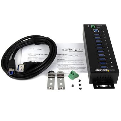 Hub USB Startech ST1030USBM Zwart