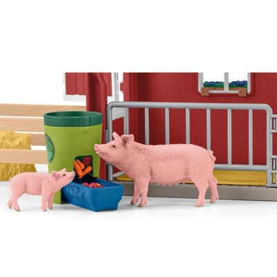 Schleich farm world grote stal rood 42606